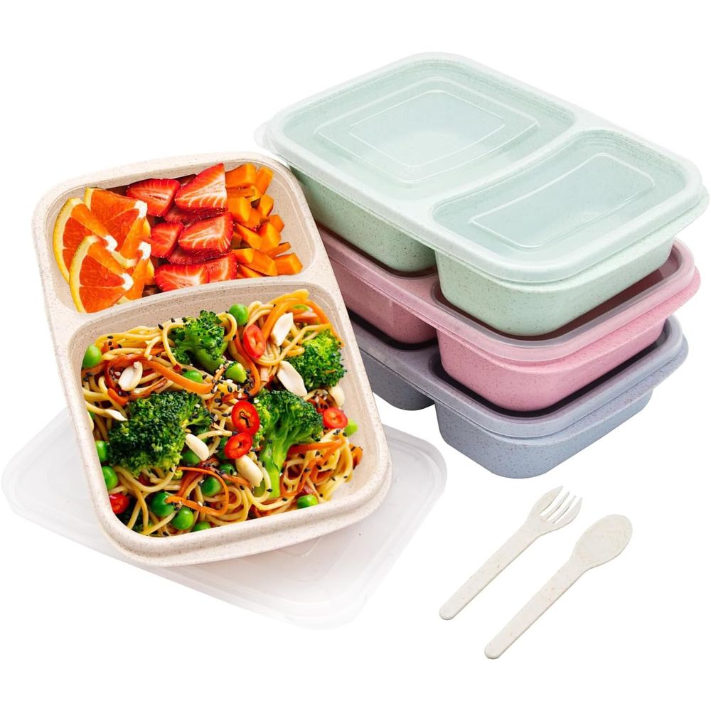 Meal Prep Containers - Zestaw 4 pojemników na lunch typu