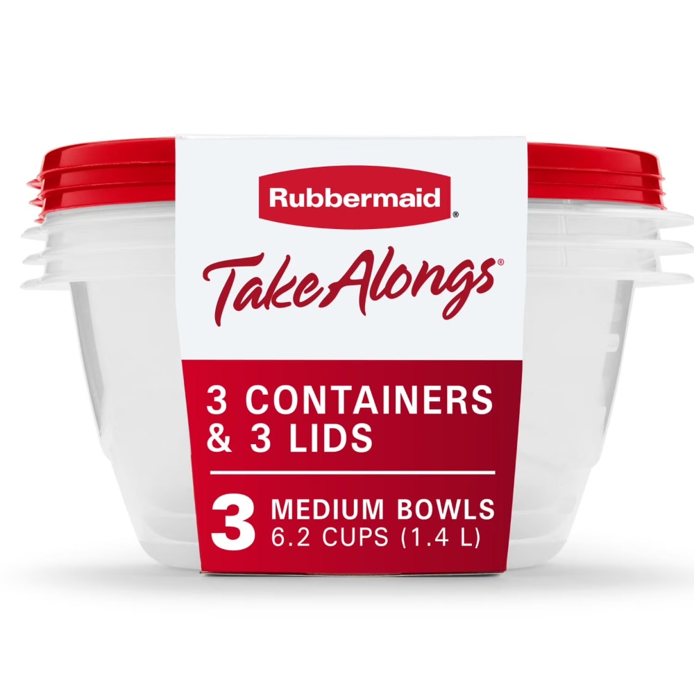 Meal Prep Containers - Duże okrągłe pojemniki do przechowywania żywności