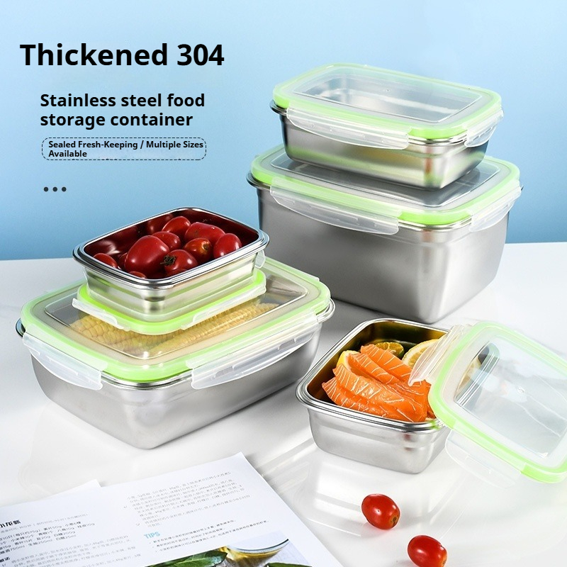 Meal Prep Containers - Zestaw pojemników na lunch ze stali