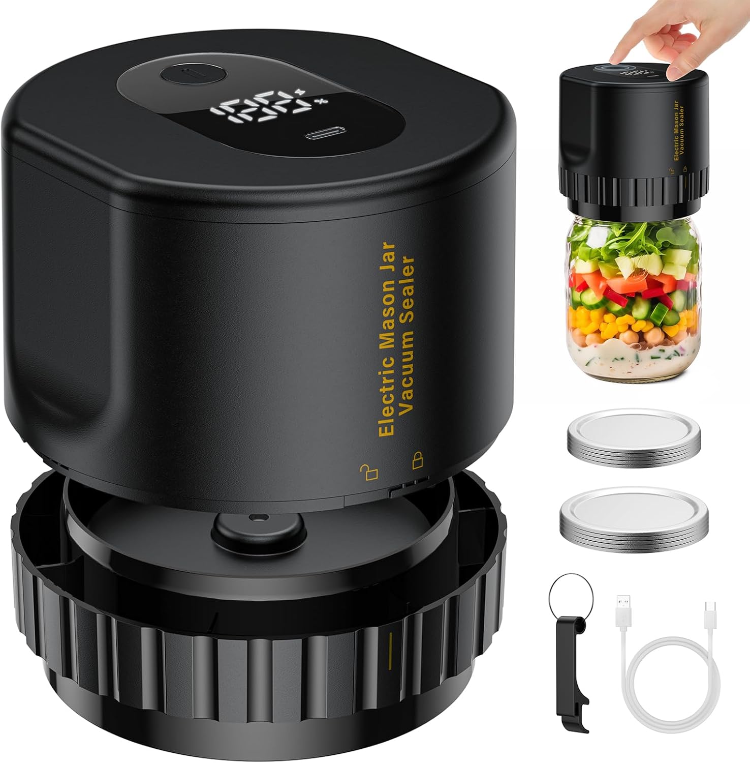 Meal Prep Vacuum Sealer - Elektryczna zgrzewarka próżniowa do słoików typu