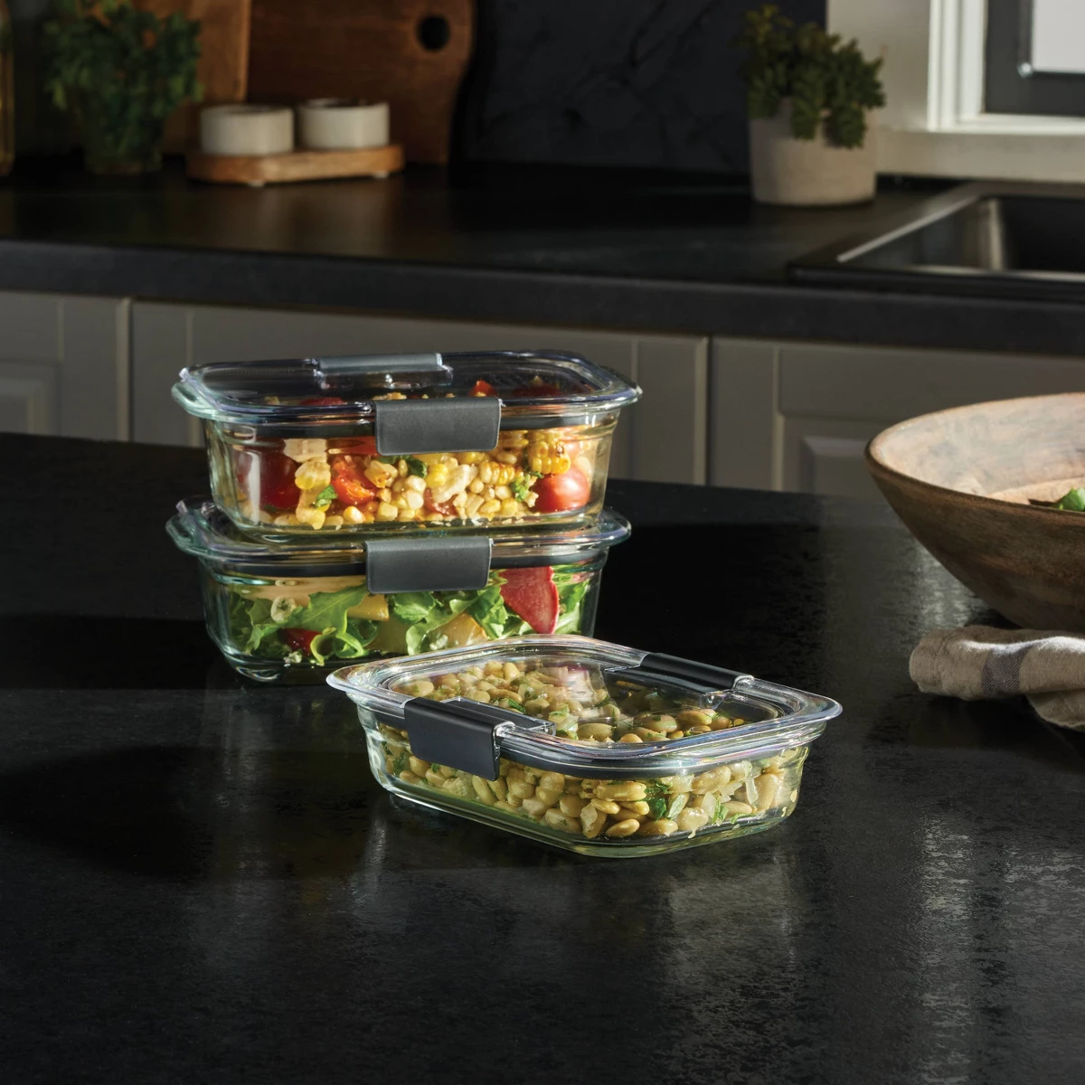 Meal Prep Containers - Rubbermaid 6 szt. (zestaw 3 szt.)