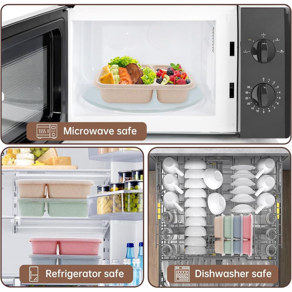 Zestaw 4 pojemników na lunch t – Meal Prep Containers recenzja i cena