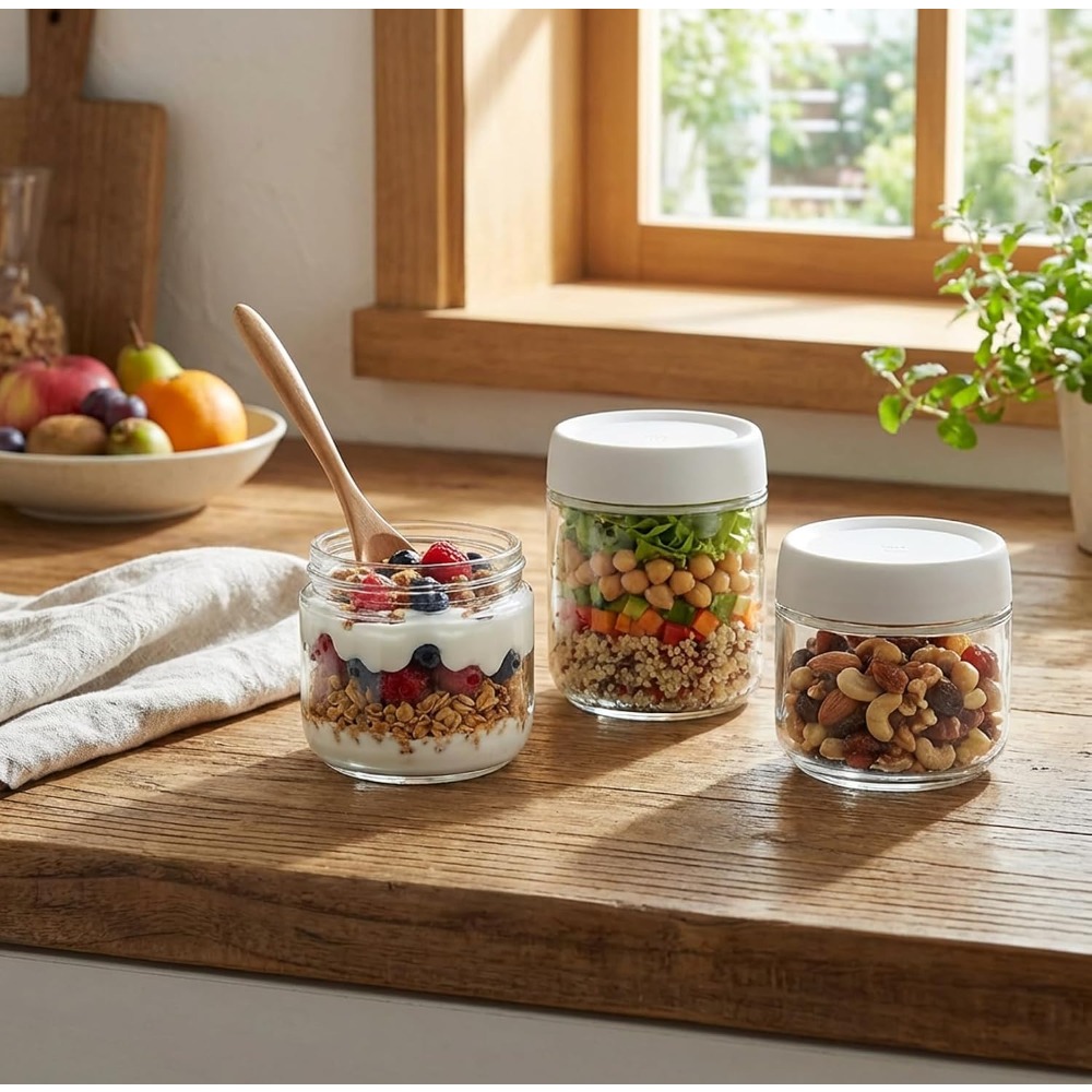 Zestaw 3 szklanych słoików o p – Meal Prep Containers recenzja i cena