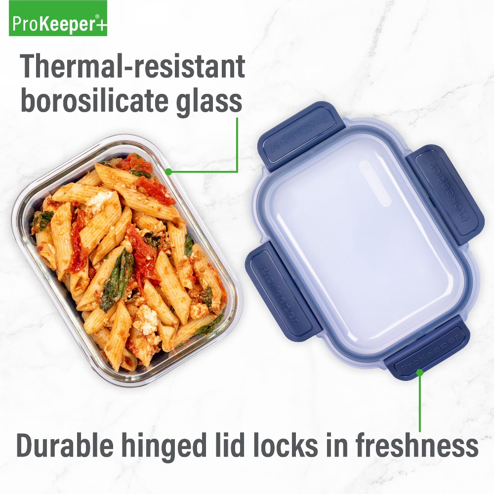 Szklany pojemnik na żywność o  – Meal Prep Containers recenzja i cena