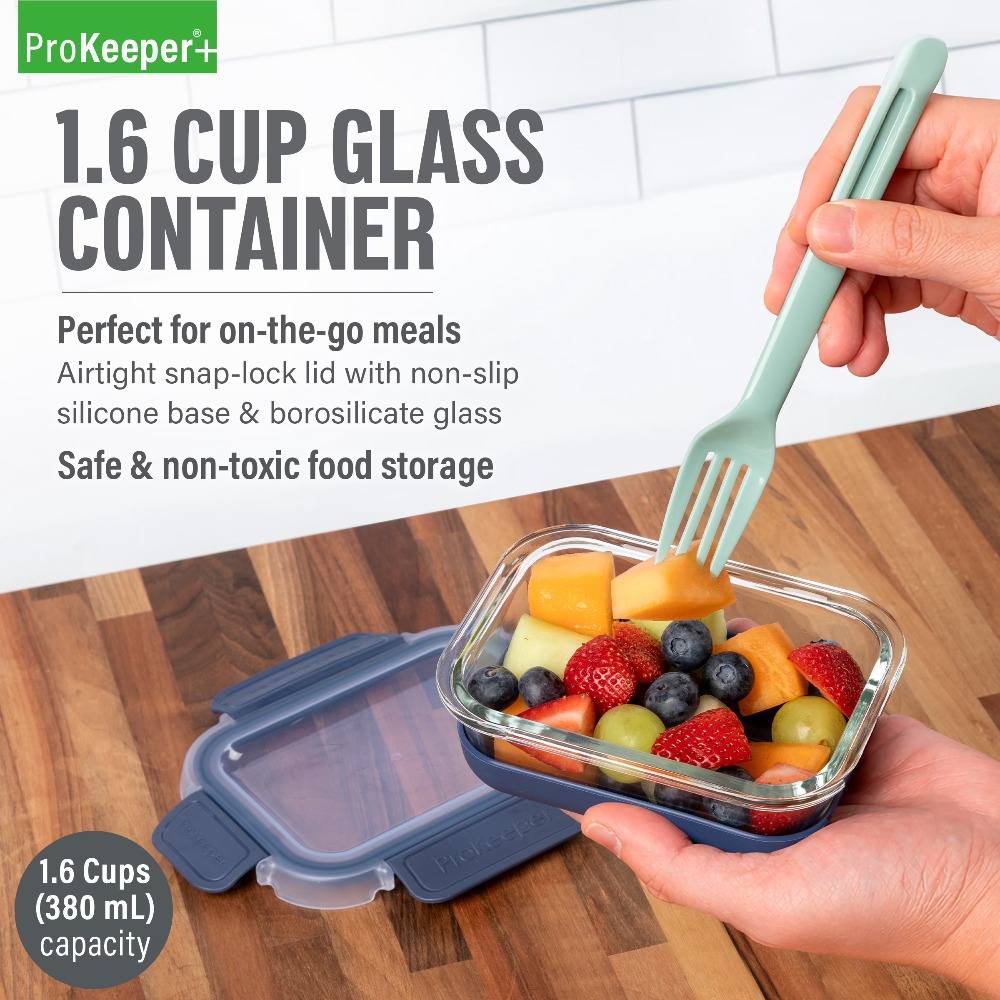 2 sztuki szklanych pojemników  – Meal Prep Containers recenzja i cena