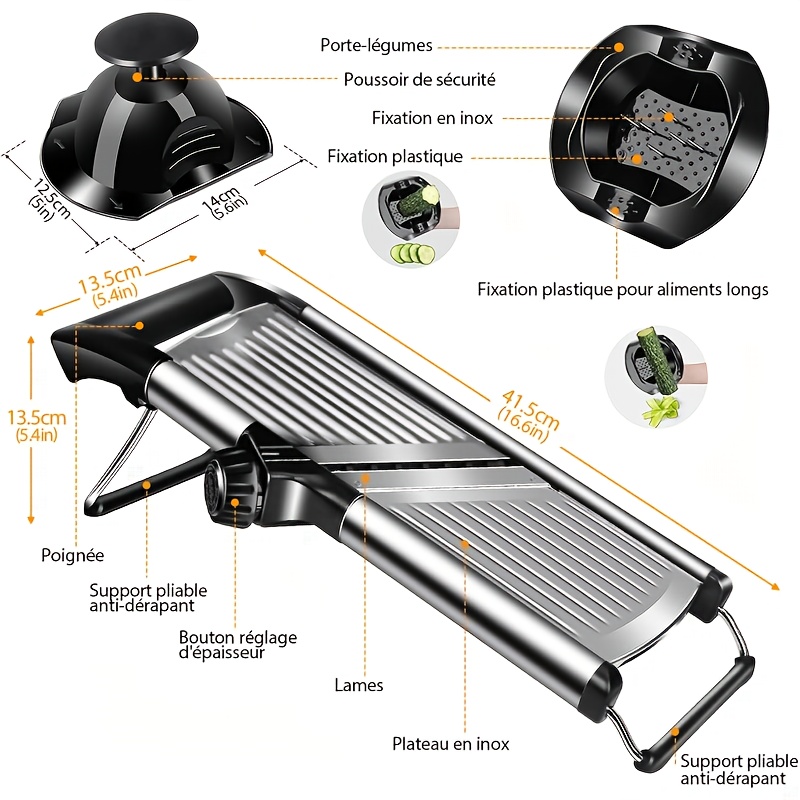 Krajalnica mandolinowa ze stal – Mandoline Slicer Guard recenzja i cena