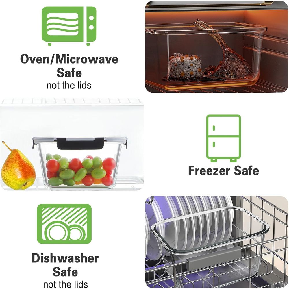 4-częściowy zestaw szklanych p – Meal Prep Containers recenzja i cena